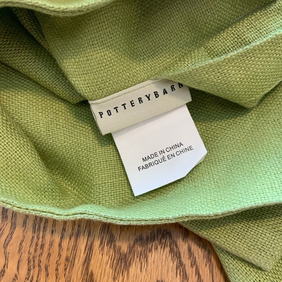 *LAST CALL Pottery Barn Green 100% Linen Throw Pillow Cover Case - Picture 6 of 7